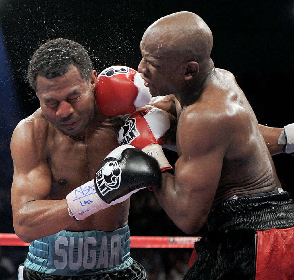 Shane Mosley Punched By Floyd Mayweather Background