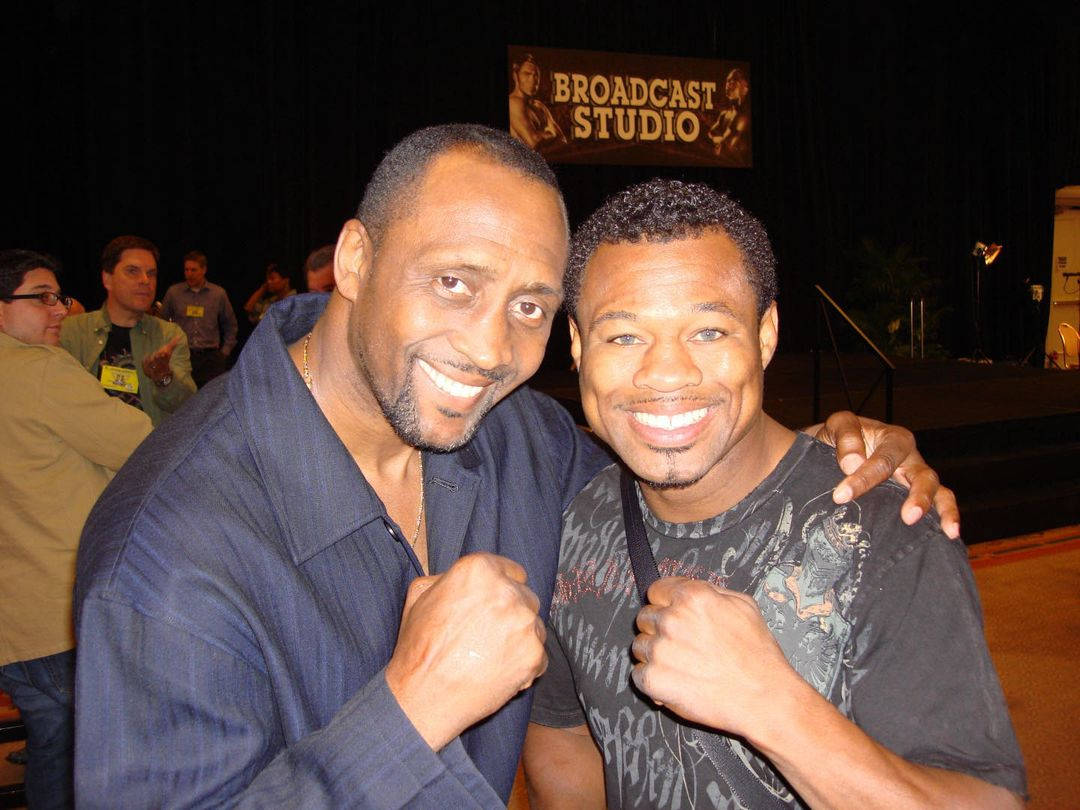 Shane Mosley With Fan Background