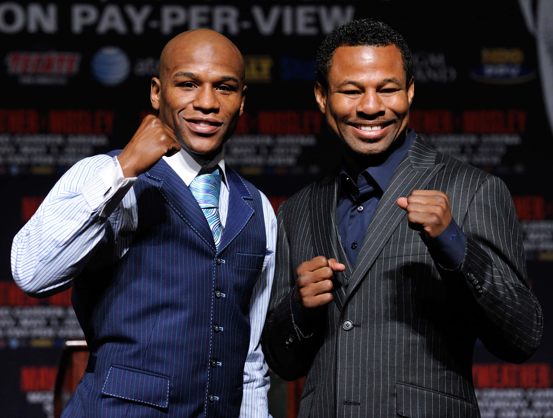 Shane Mosley With Floyd Mayweather