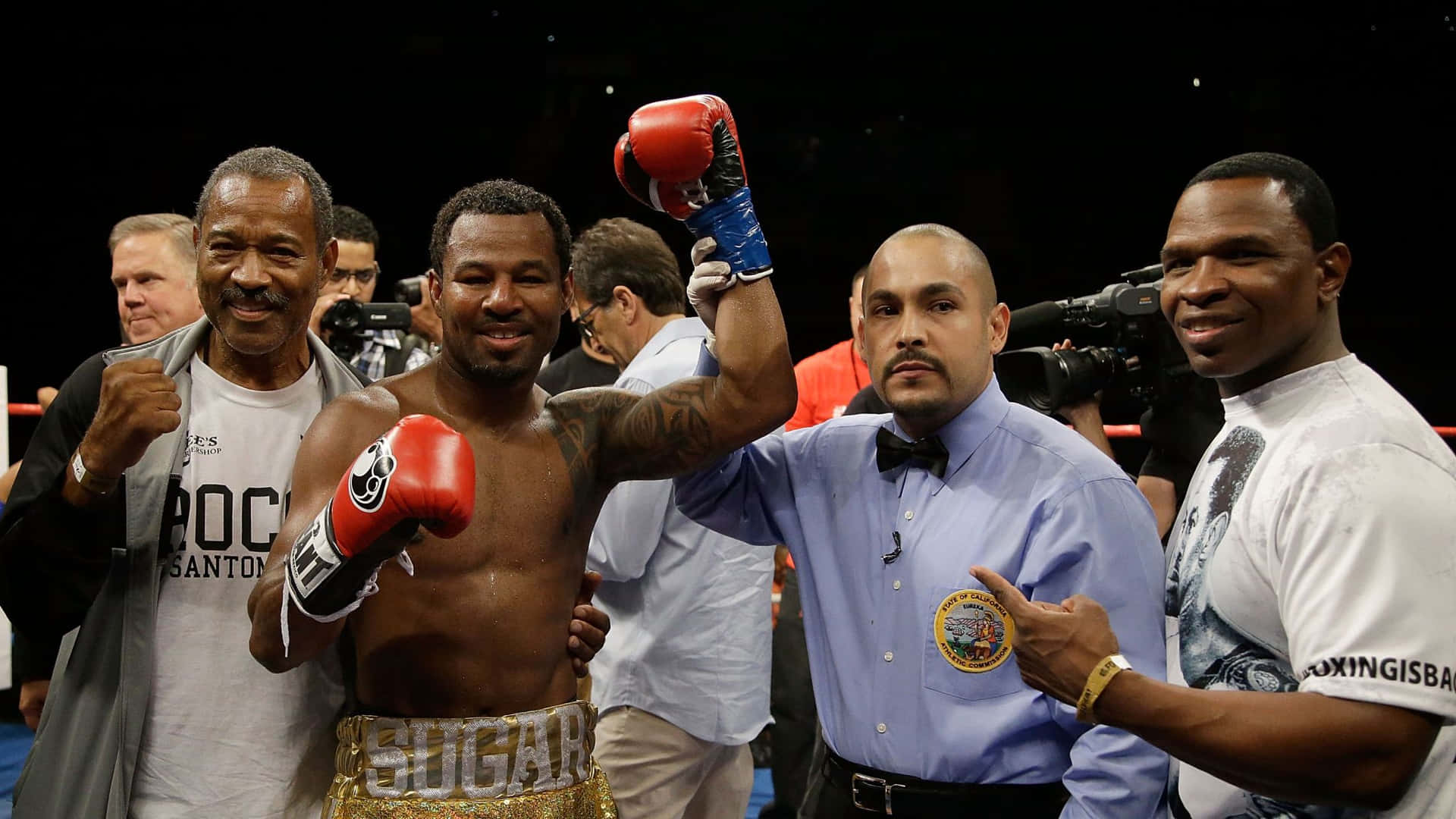 Shane Mosley With Trainers