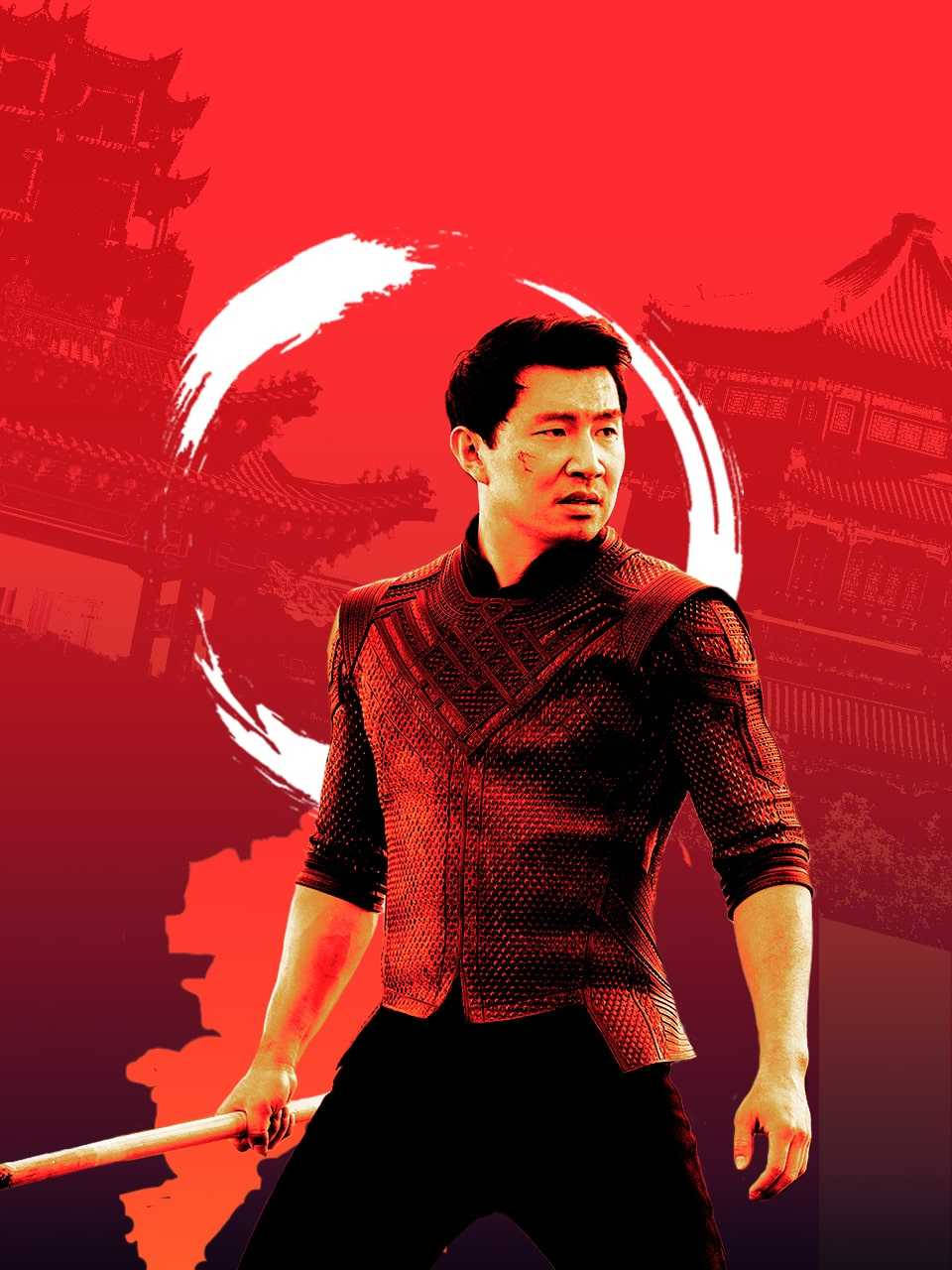 Shang-chi Traditional Red Poster Background
