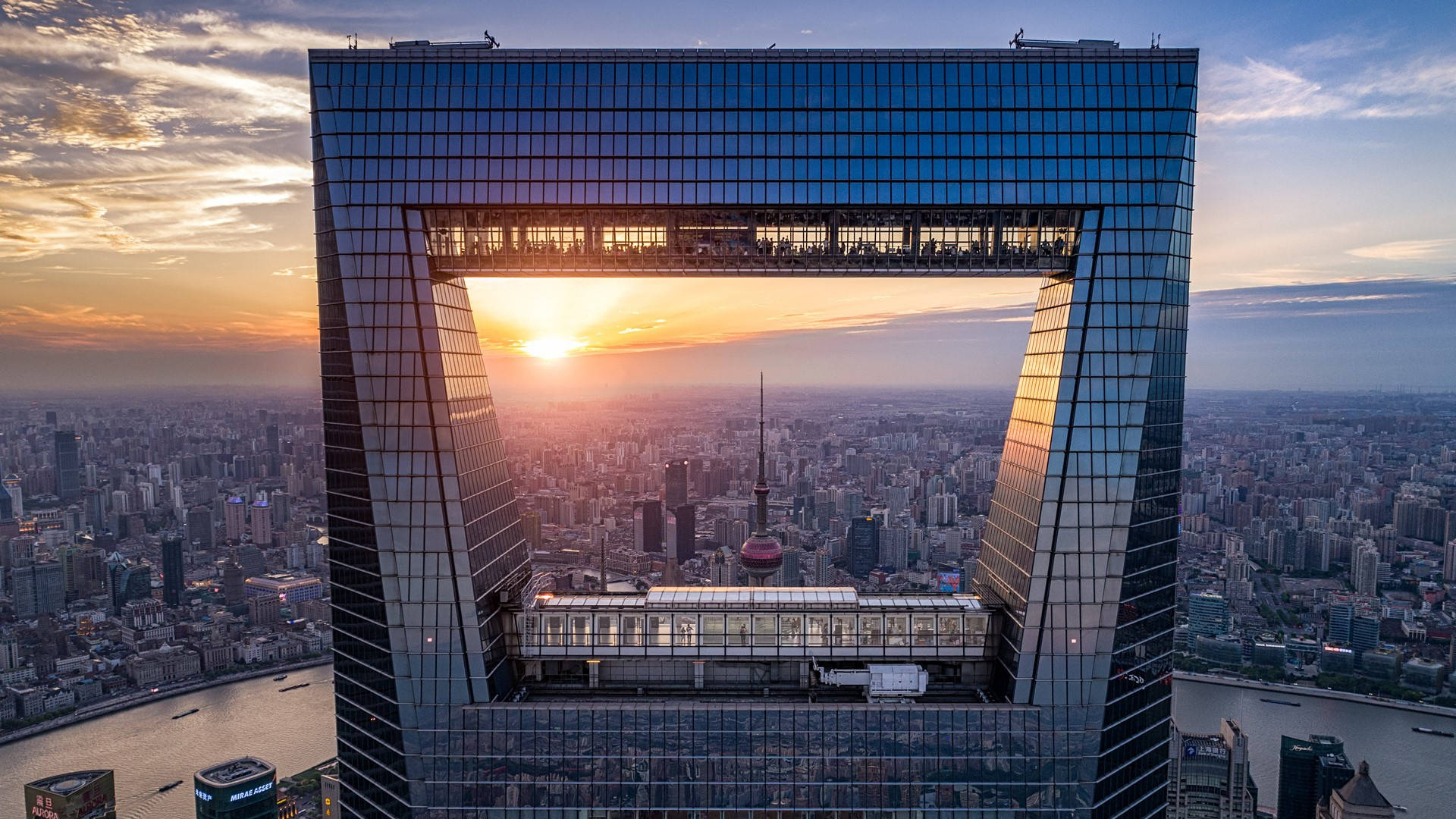 Shanghai World Financial Center Background