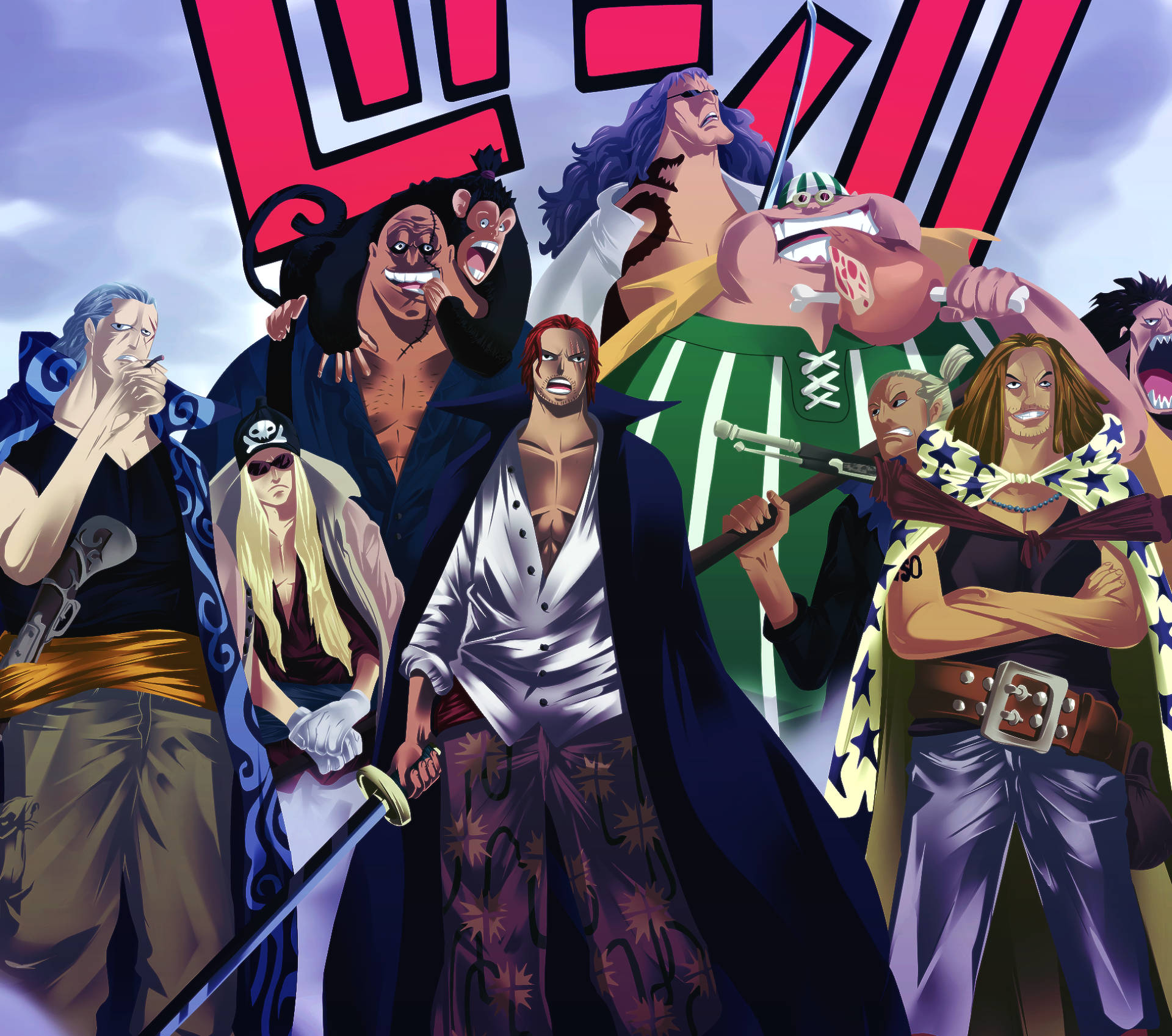 Shanks With The Gang Background
