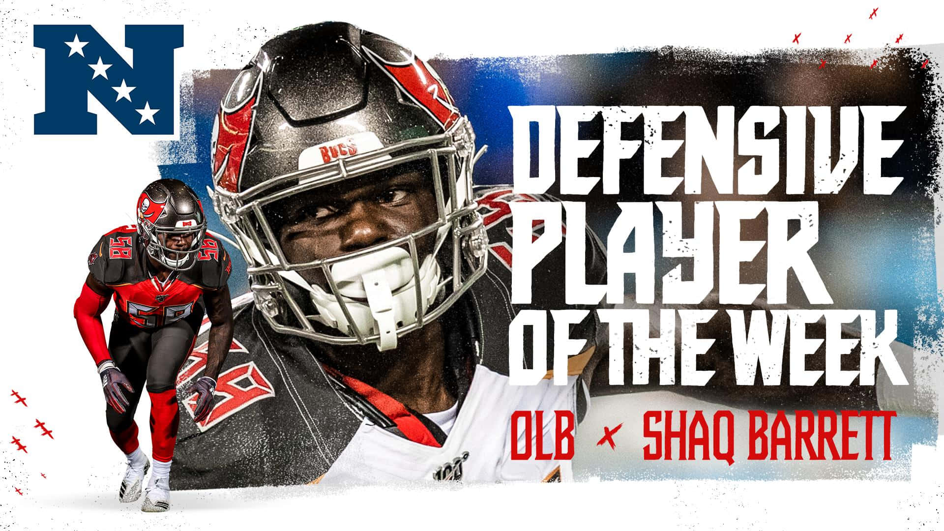 Shaquil Barrett Defensive Player Of The Week Poster Background
