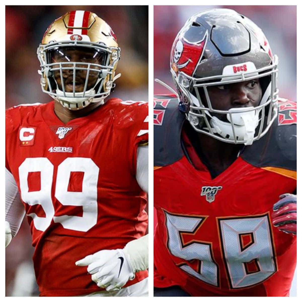 Shaquil Barrett With Deforest Buckner Background