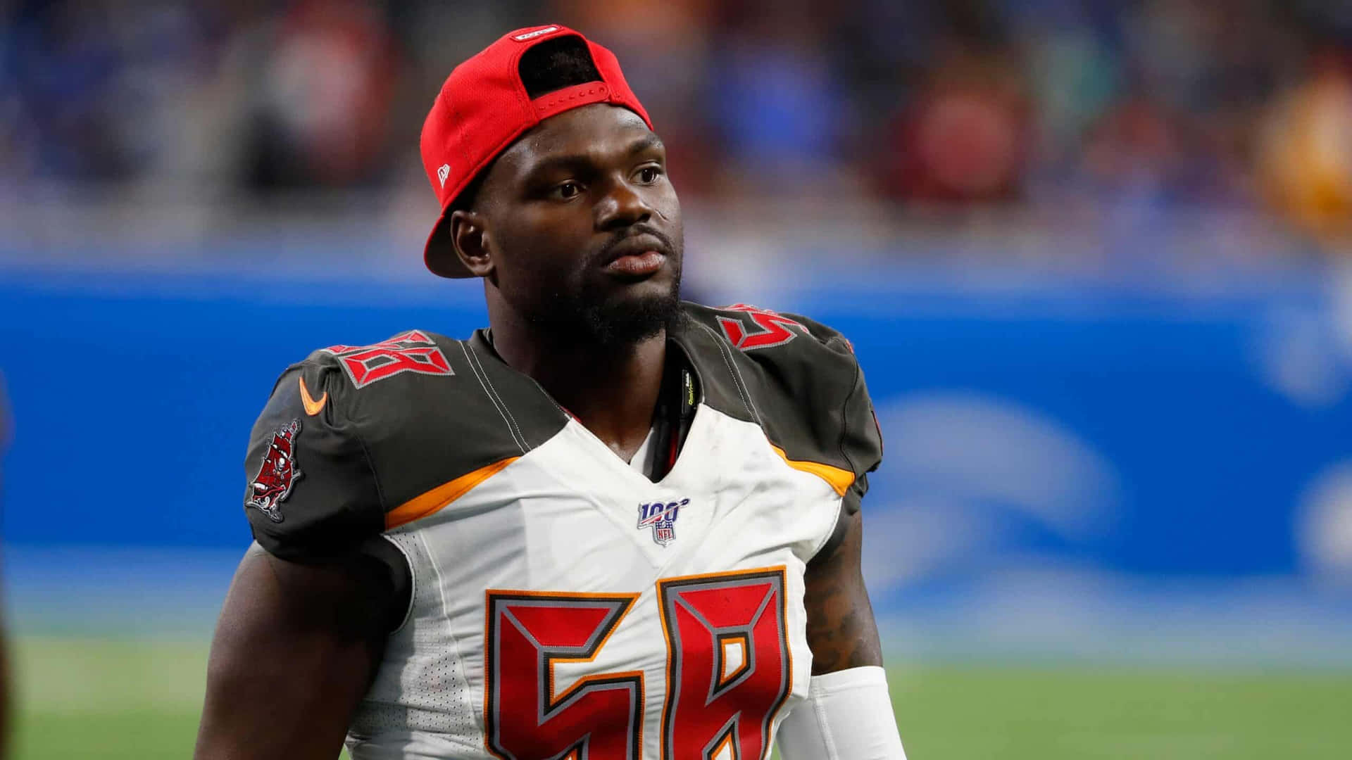 Shaquil Barrett Without Helmet Tampa Bay Buccaneers Background