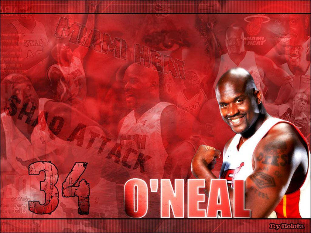 Shaquille O'neal Reg Graphics Art Background