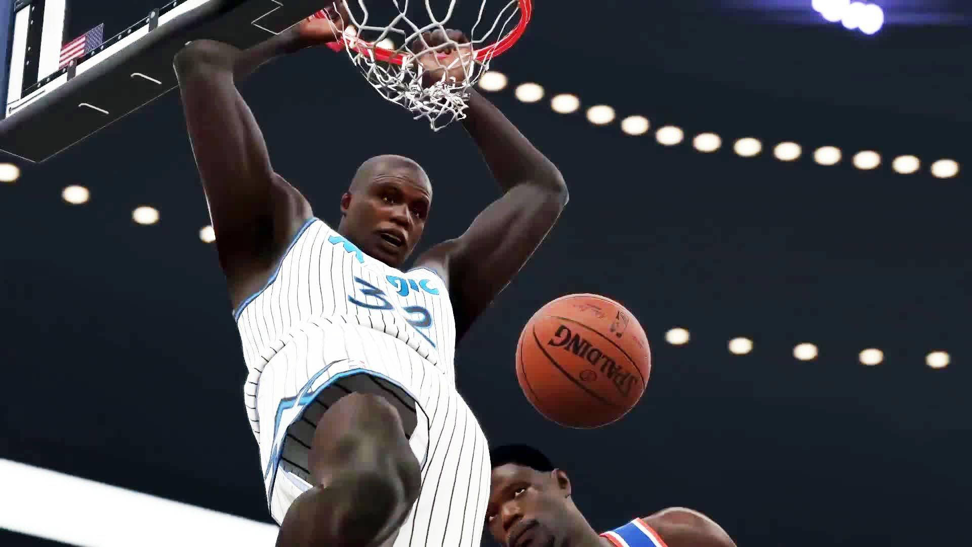 Shaquille O'neal Two-point Slam Dunk Background
