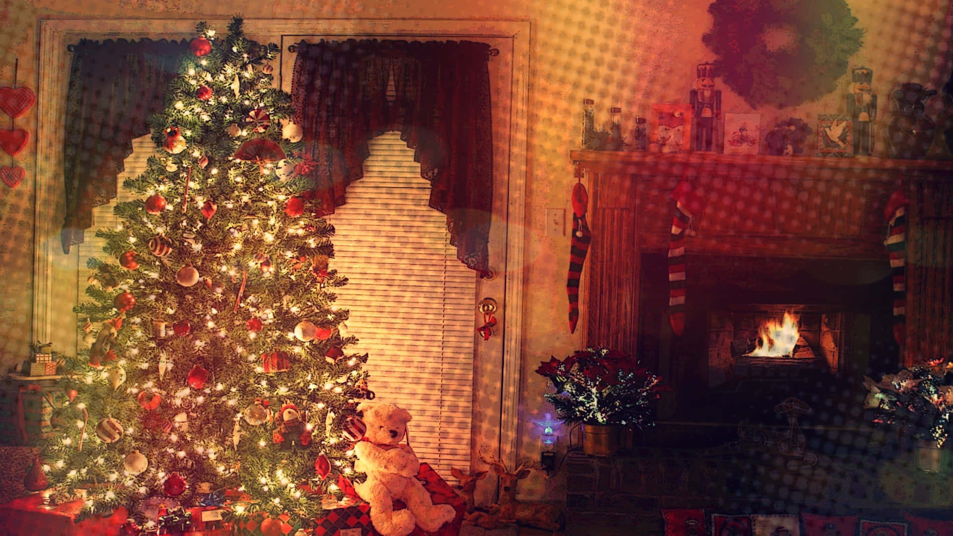 Share A Cozy Christmas With Your Loved Ones Background