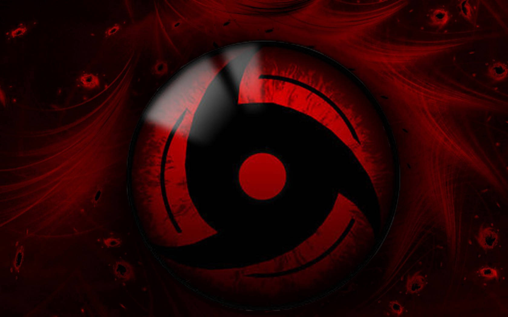 Sharingan Live Red Aesthetic Waves And Particles