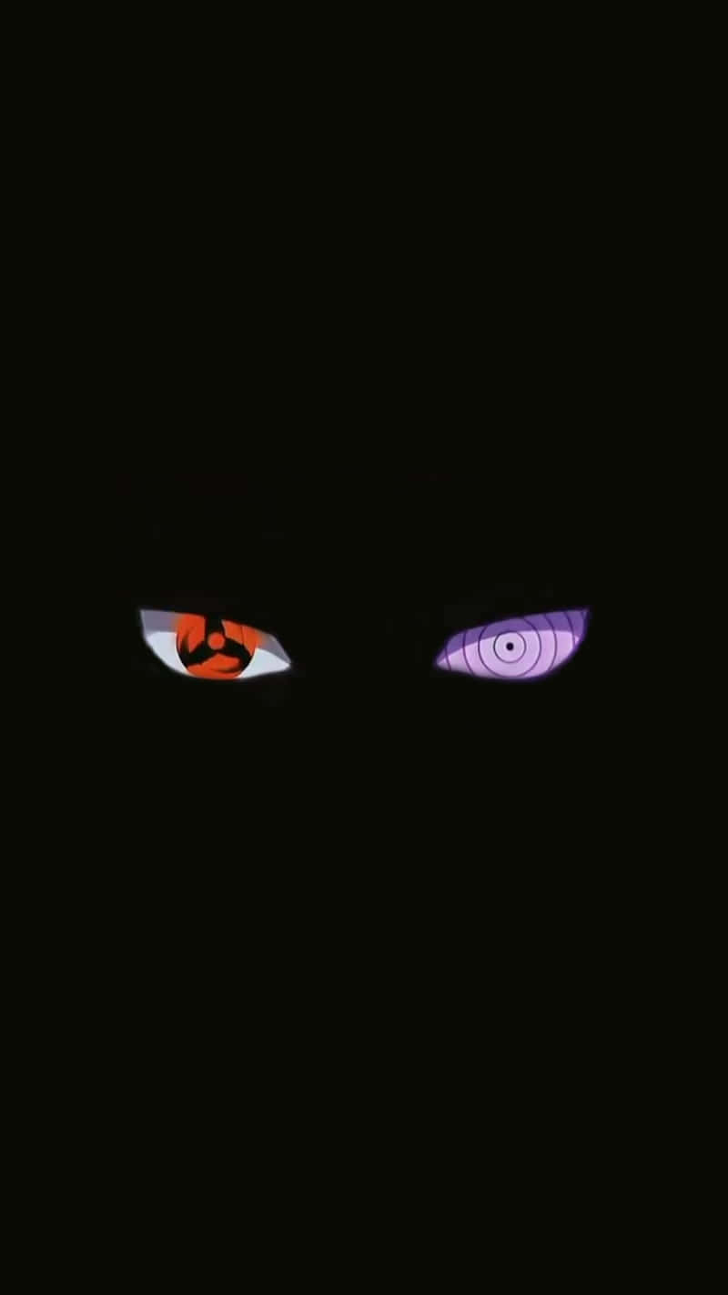 Sharinganand Rinnegan Eyes Dark Background Background