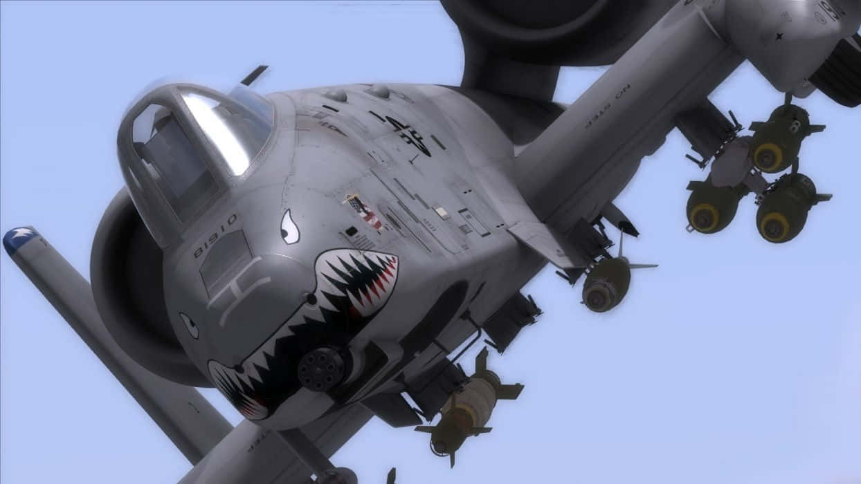 Shark Painted A 10 Warthog Background