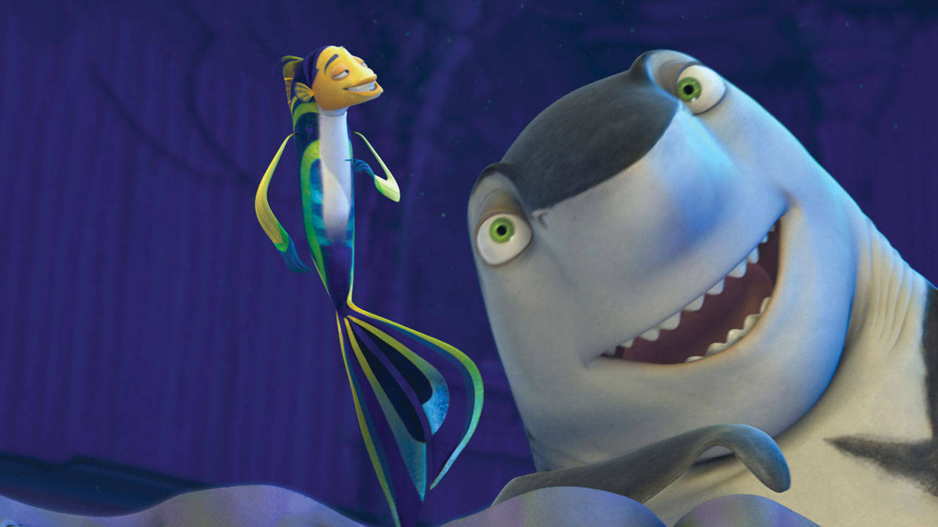 Shark Tale Lenny Smiling At Oscar