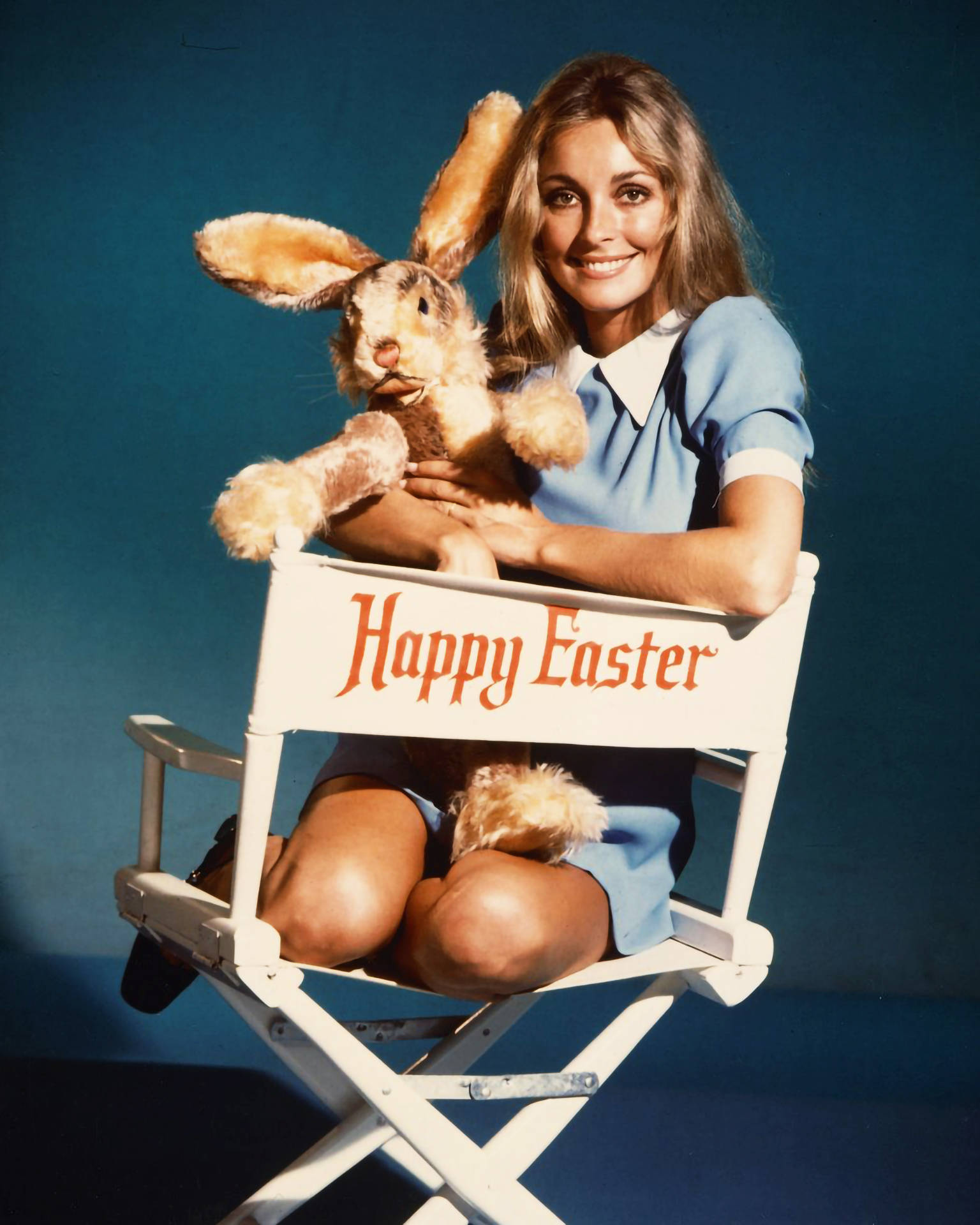 Sharon Tate Easter Bunny Background