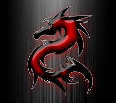 Sharp Black Red Dragon