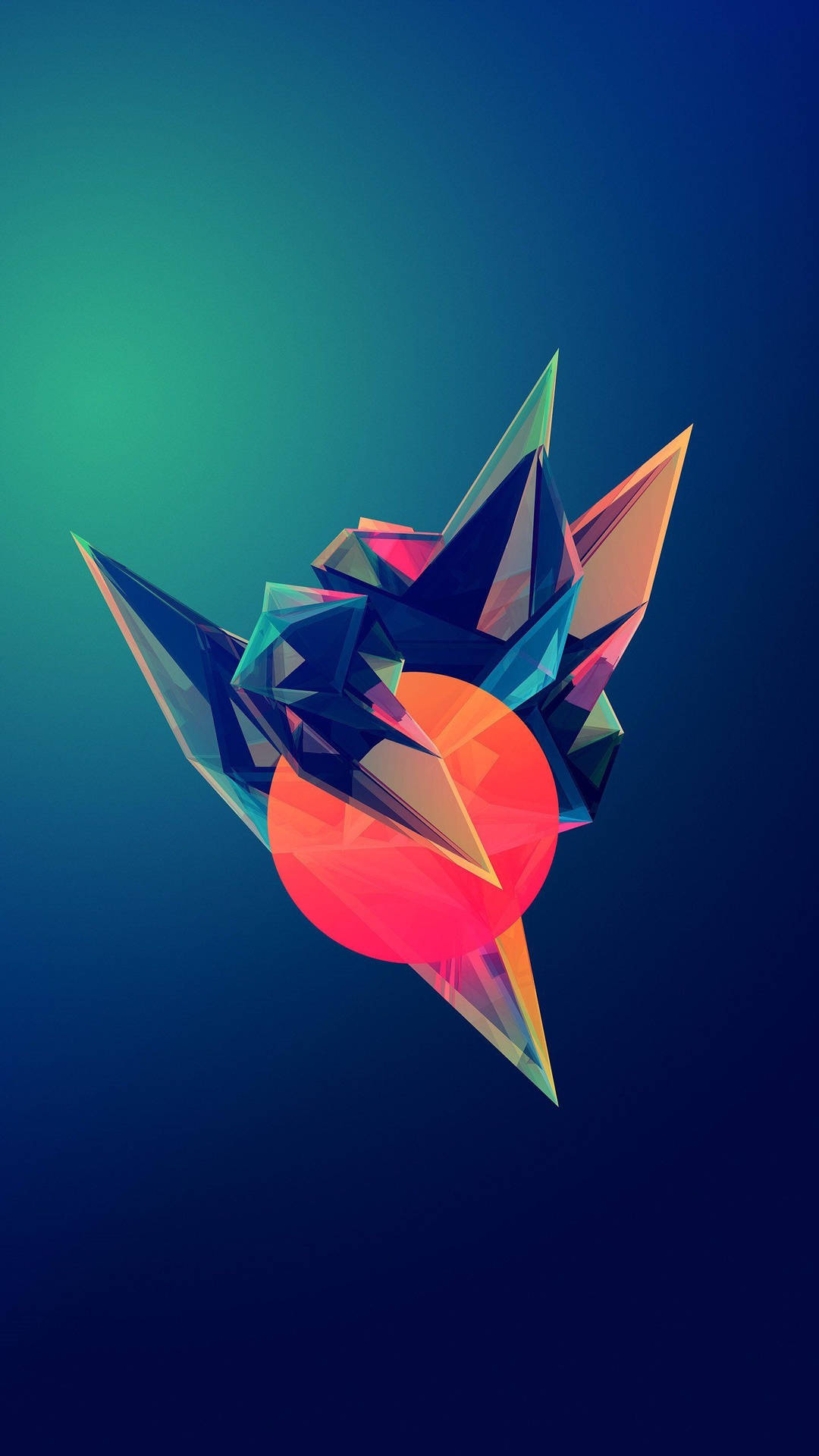 Sharp Low Poly Origami Background