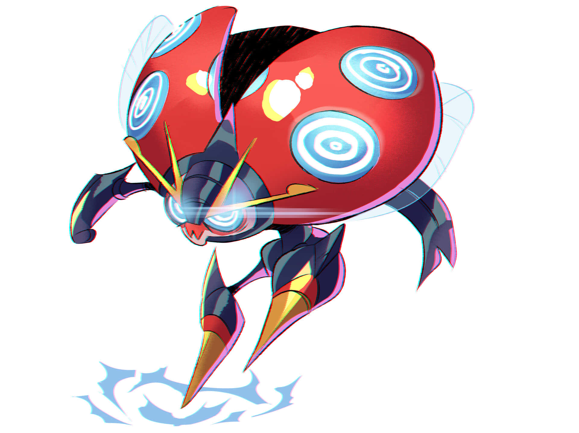 Sharp Pointed Yellow Feet Of Orbeetle