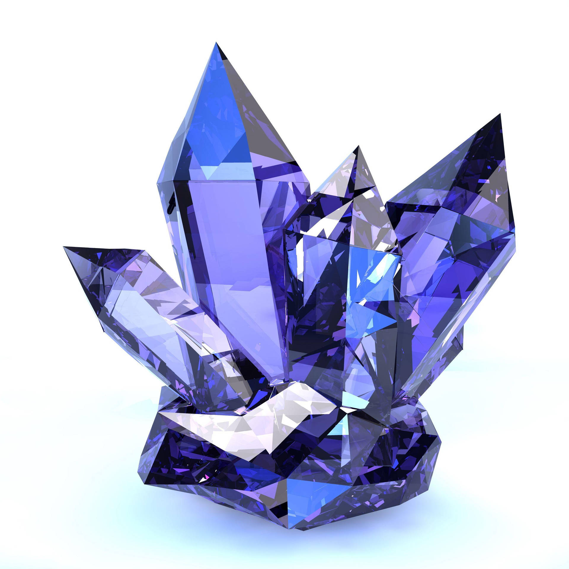 Sharpened Amethyst Crystal Background