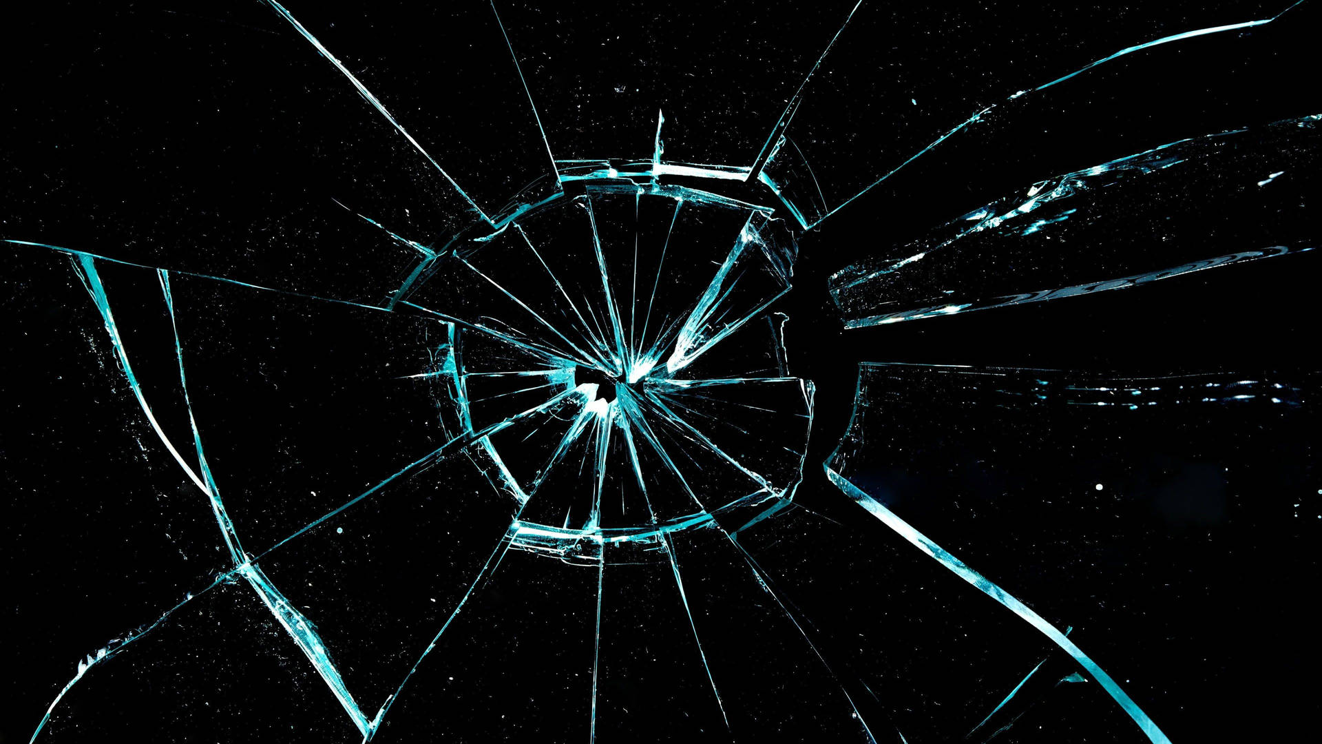 Shattered Computer Lock Screen Background