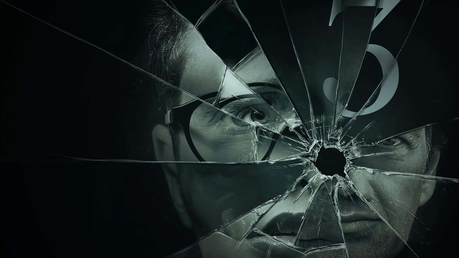 Shattered Reflection Man Background