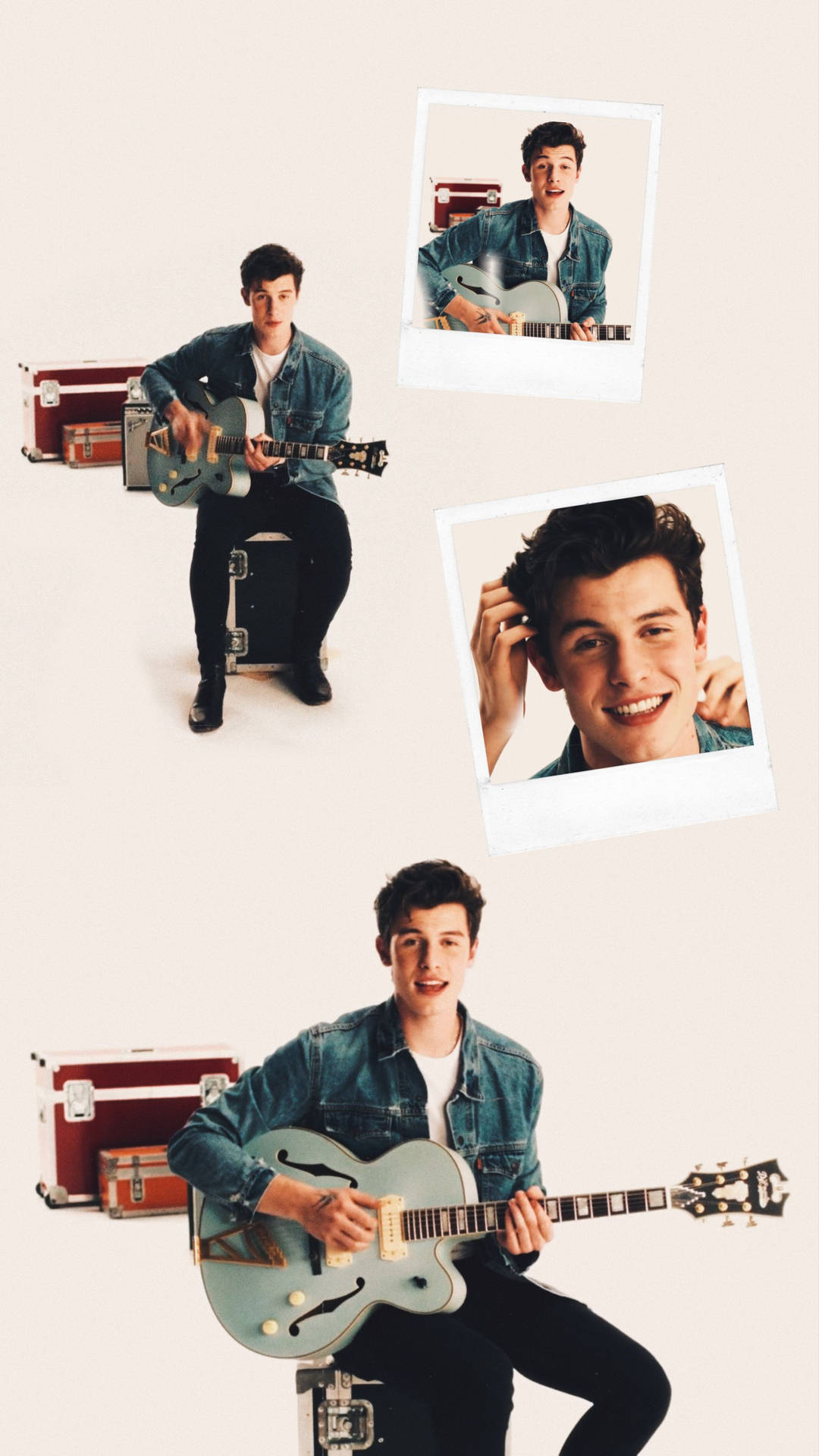Shawn Mendes Nervous Collage Background