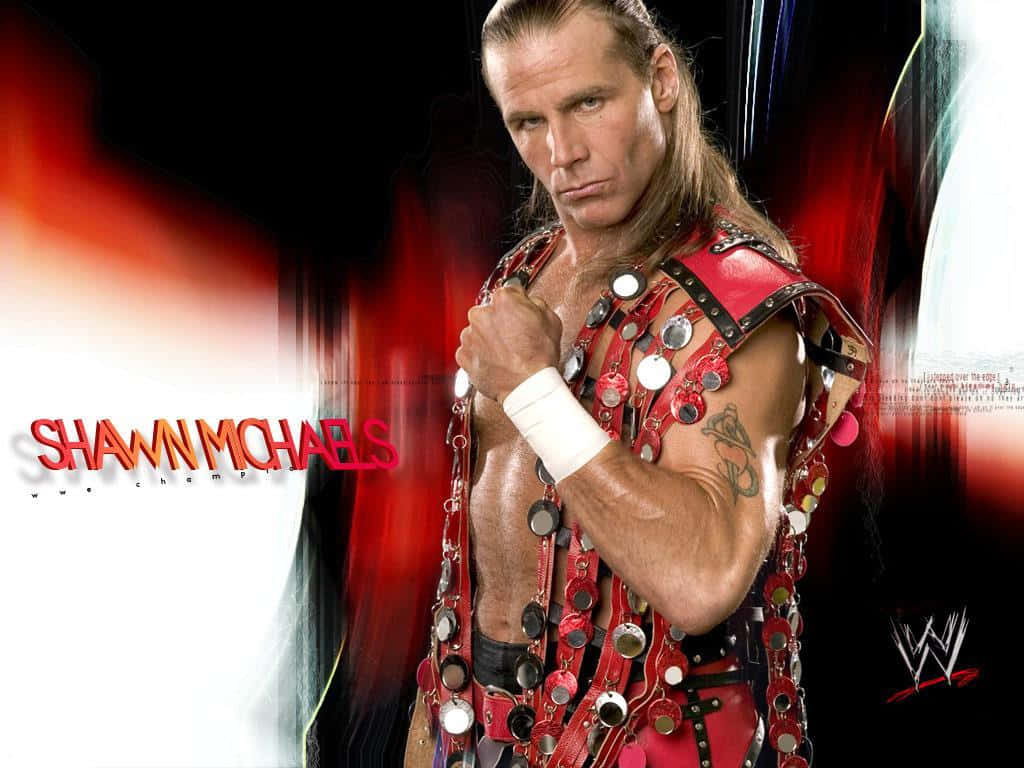 Shawn Michaels Flexing Muscle Background
