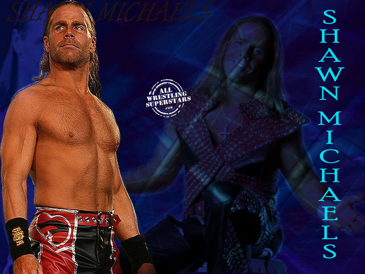 Shawn Michaels Wrestling Superstar Digital Design Background