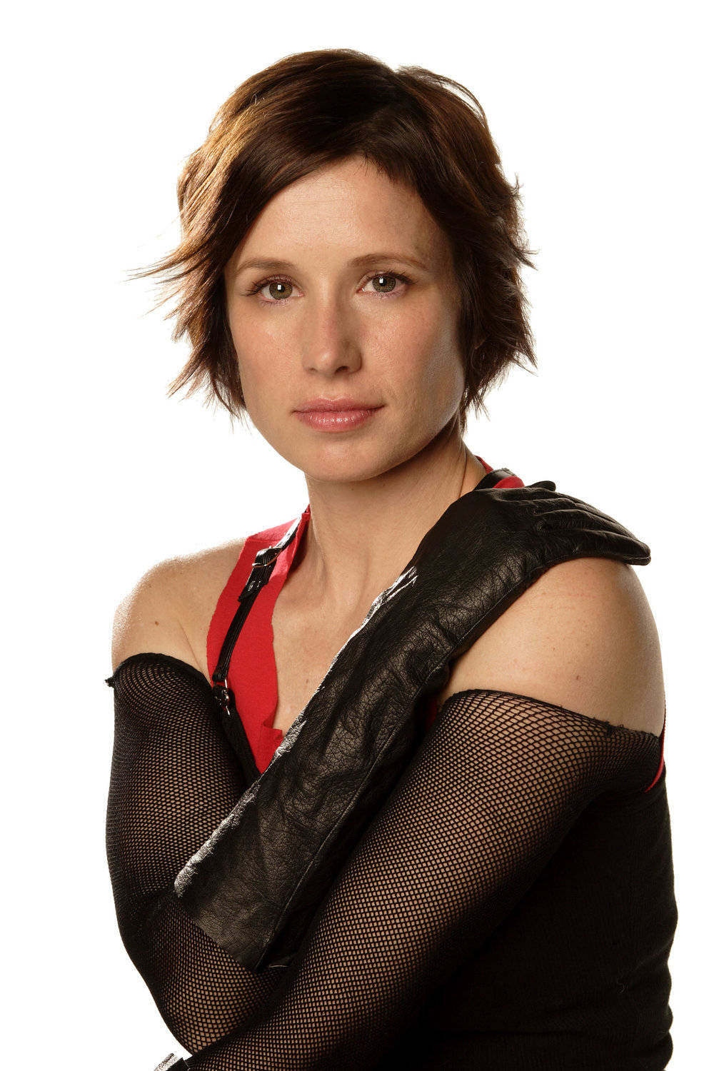 Shawnee Smith Black Gloves Background