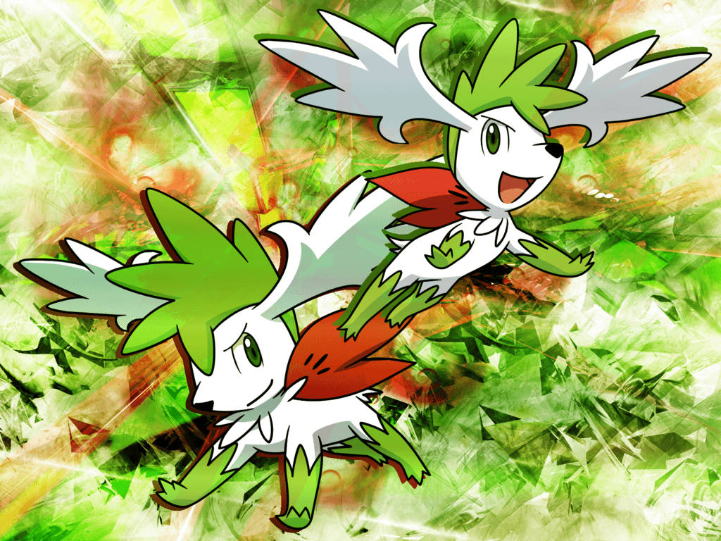 Shaymin Gemstone Aesthetic Background