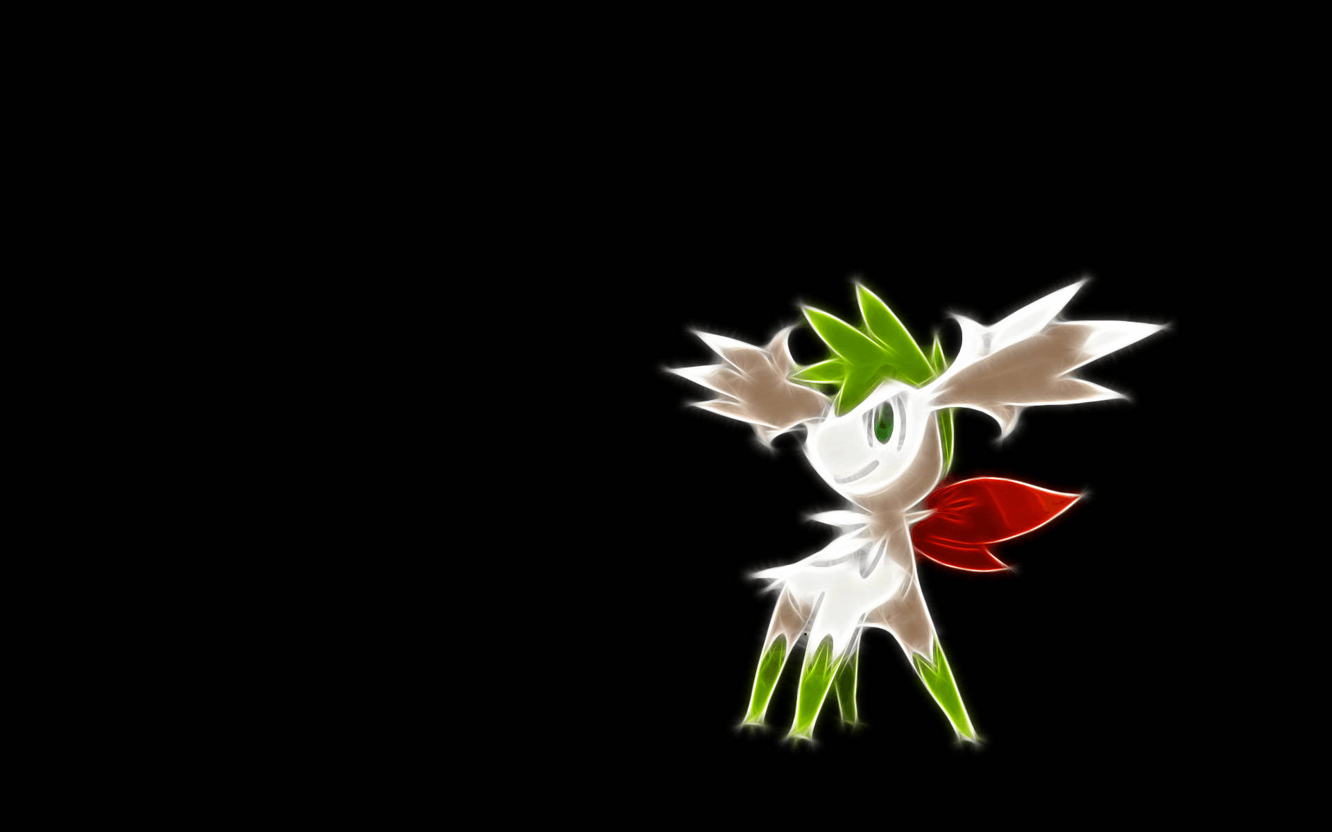 Shaymin Glowing Sky Forme Background