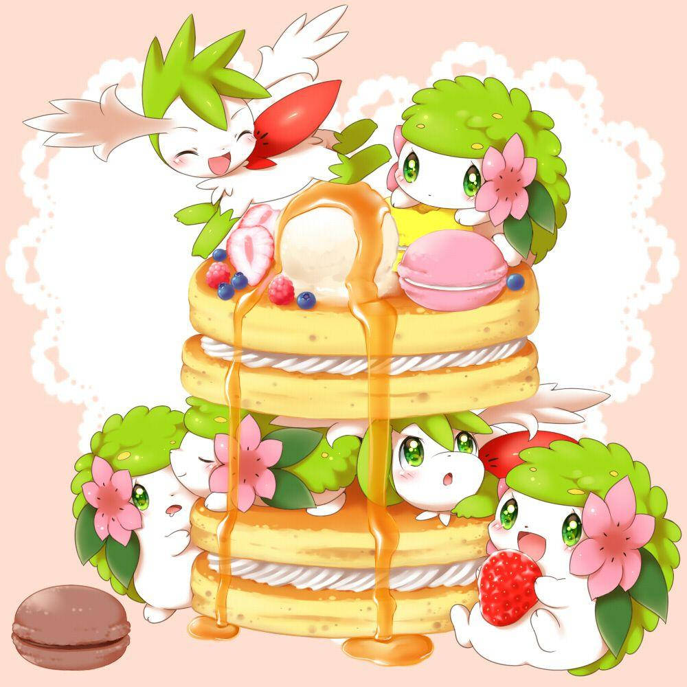 Shaymin Pancakes Tower Background