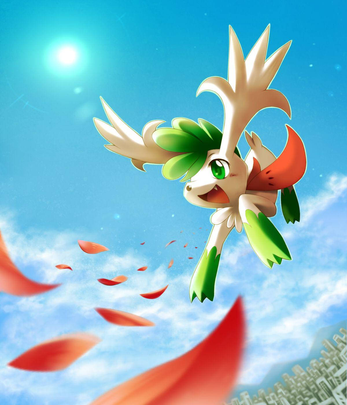 Shaymin Red Leaves Attack