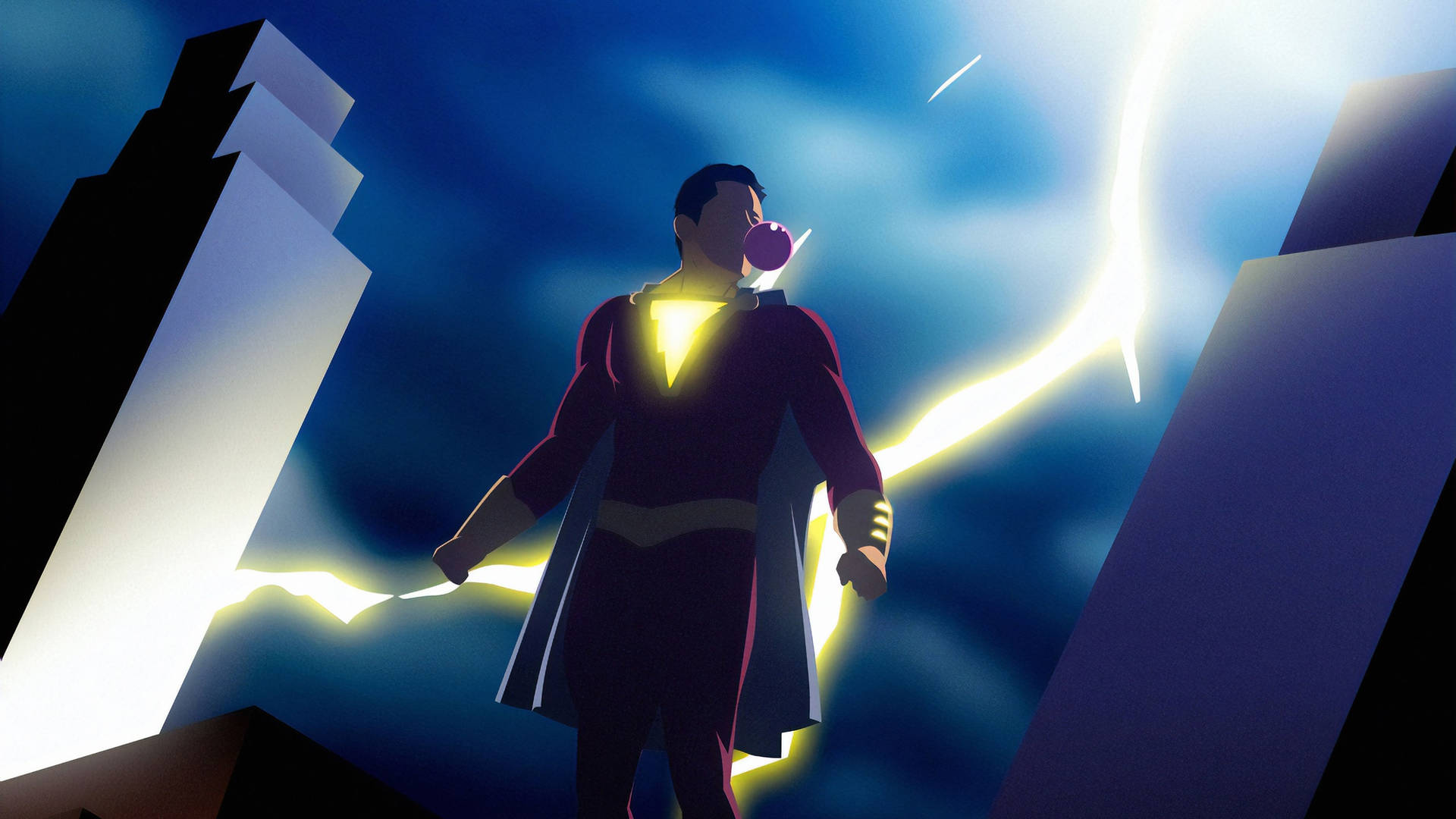 Shazam Displaying Power In Dc Comics