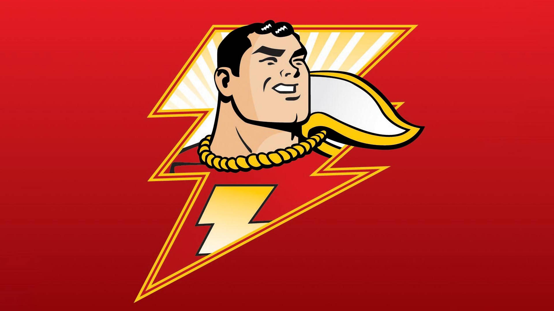 Shazam Superhero Lightning Logo Background