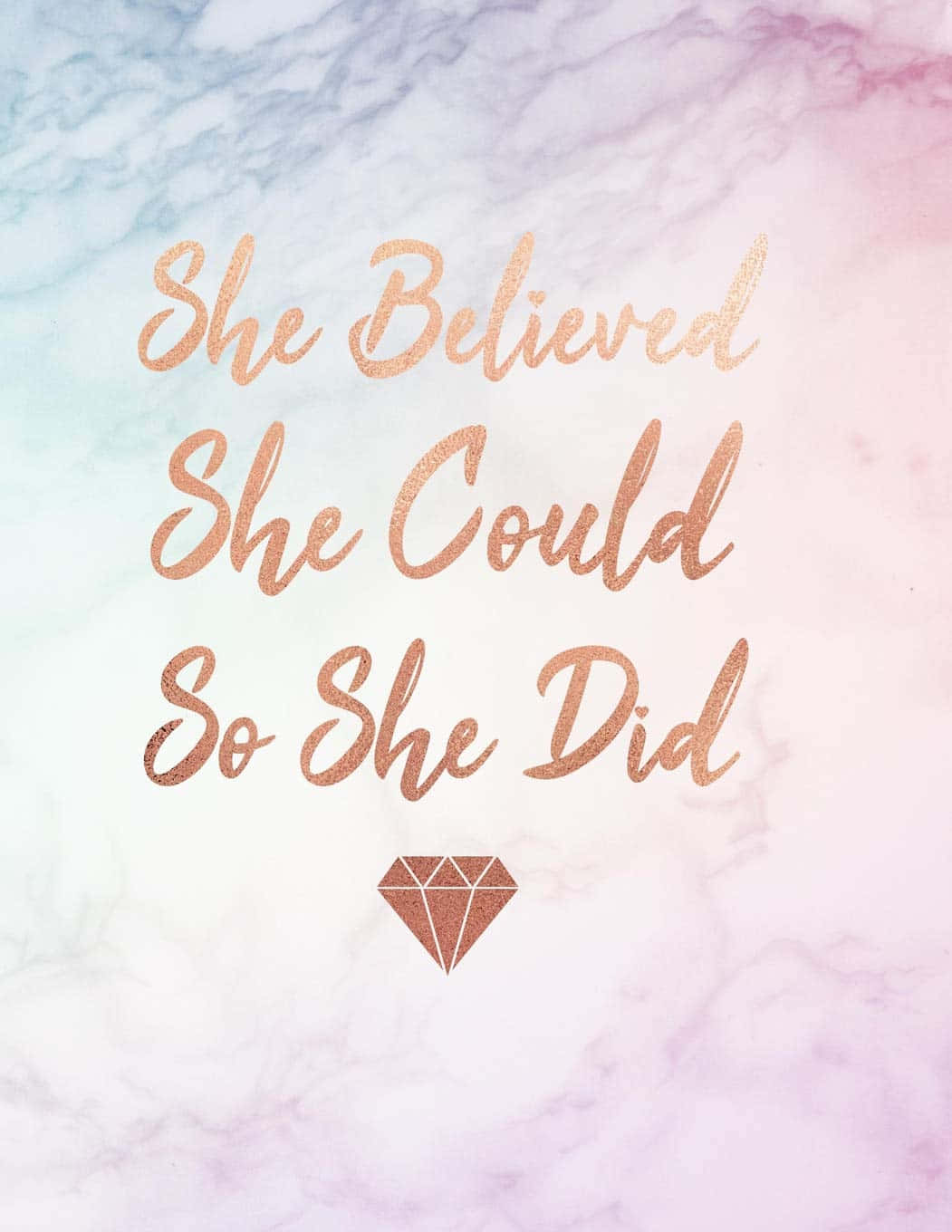 She Believed She Could So She Did Background