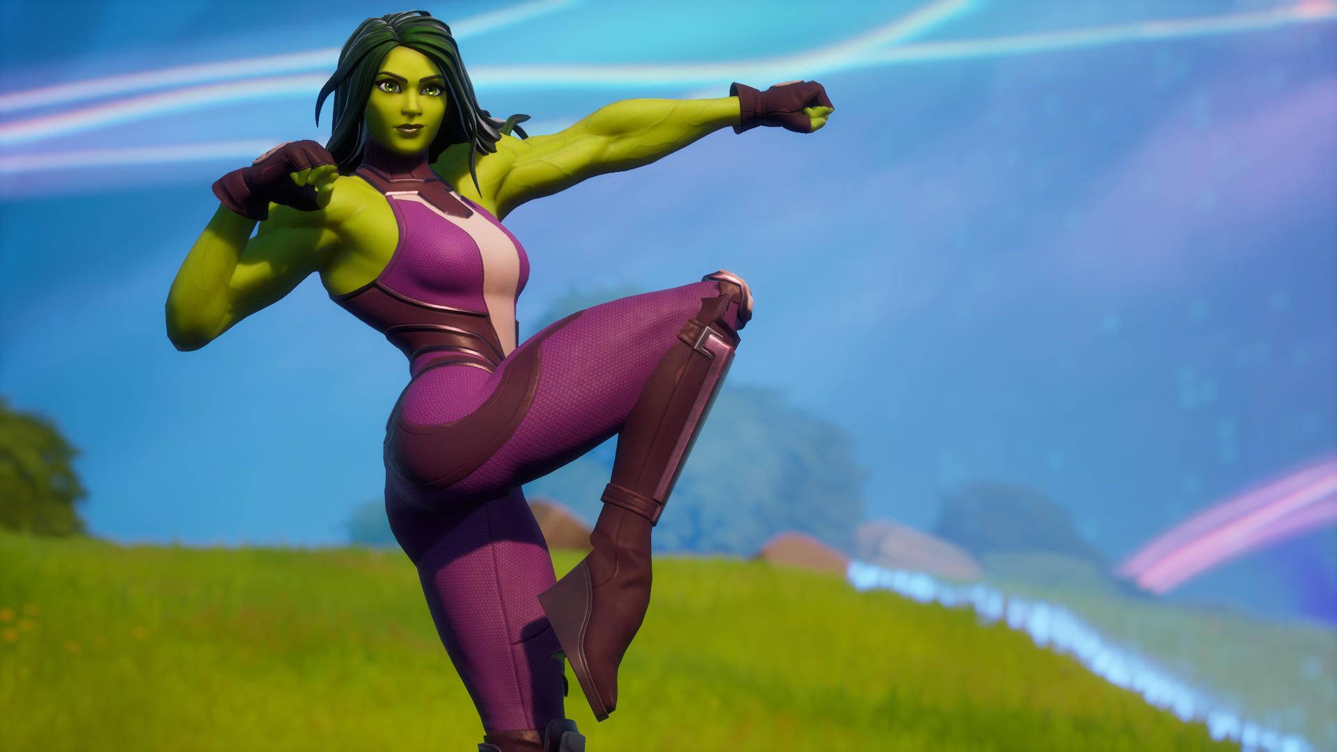 She Hulk Wacky Pose Background