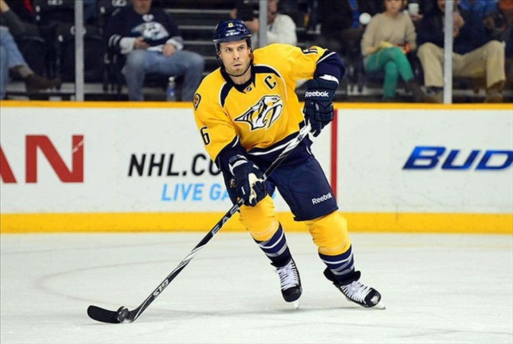 Shea Weber Yellow Nashville Predators Jersey Poster Background