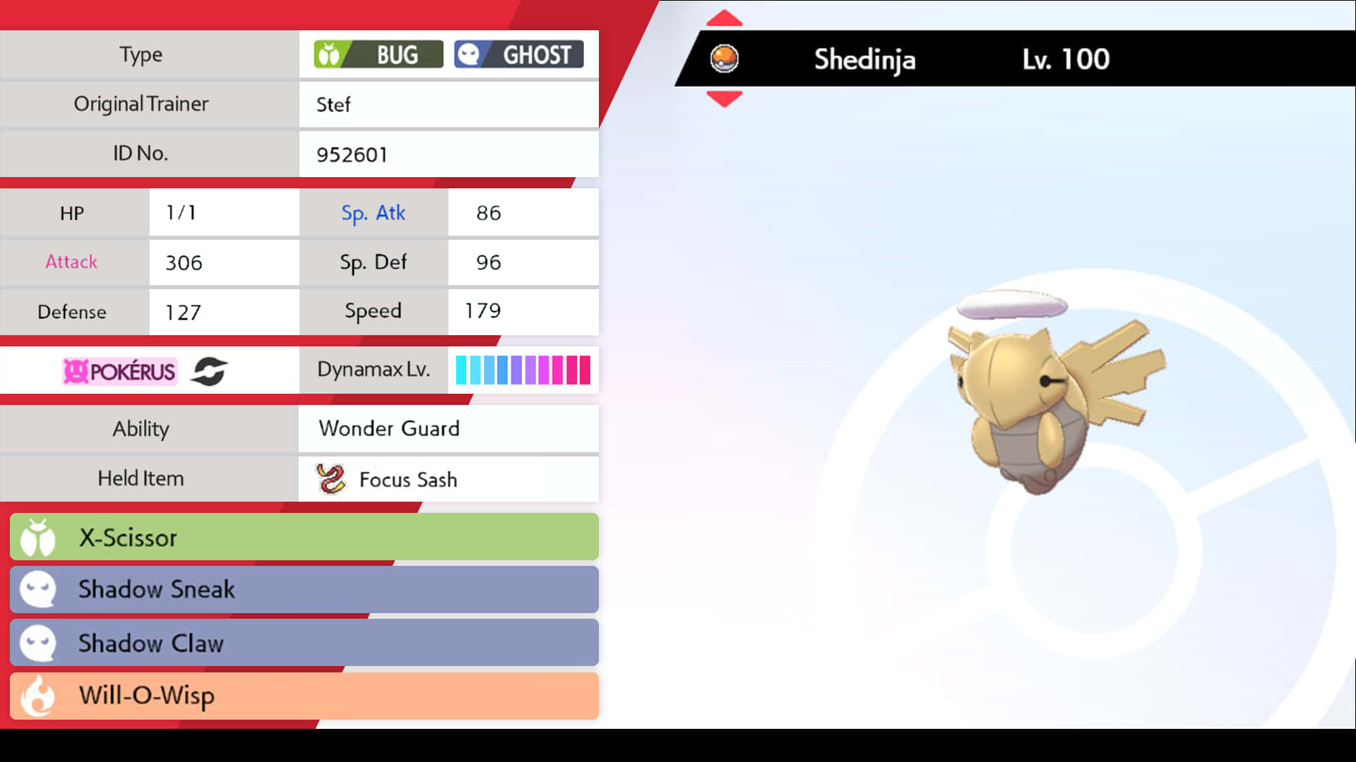 Shedinja Index Background