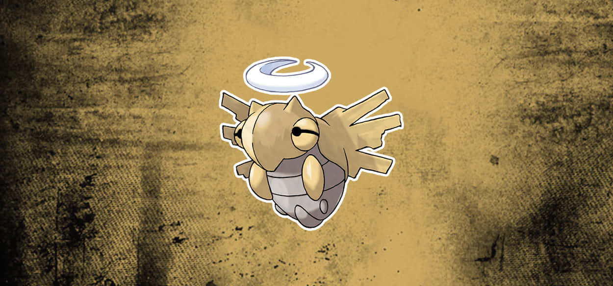 Shedinja On Yellow Background