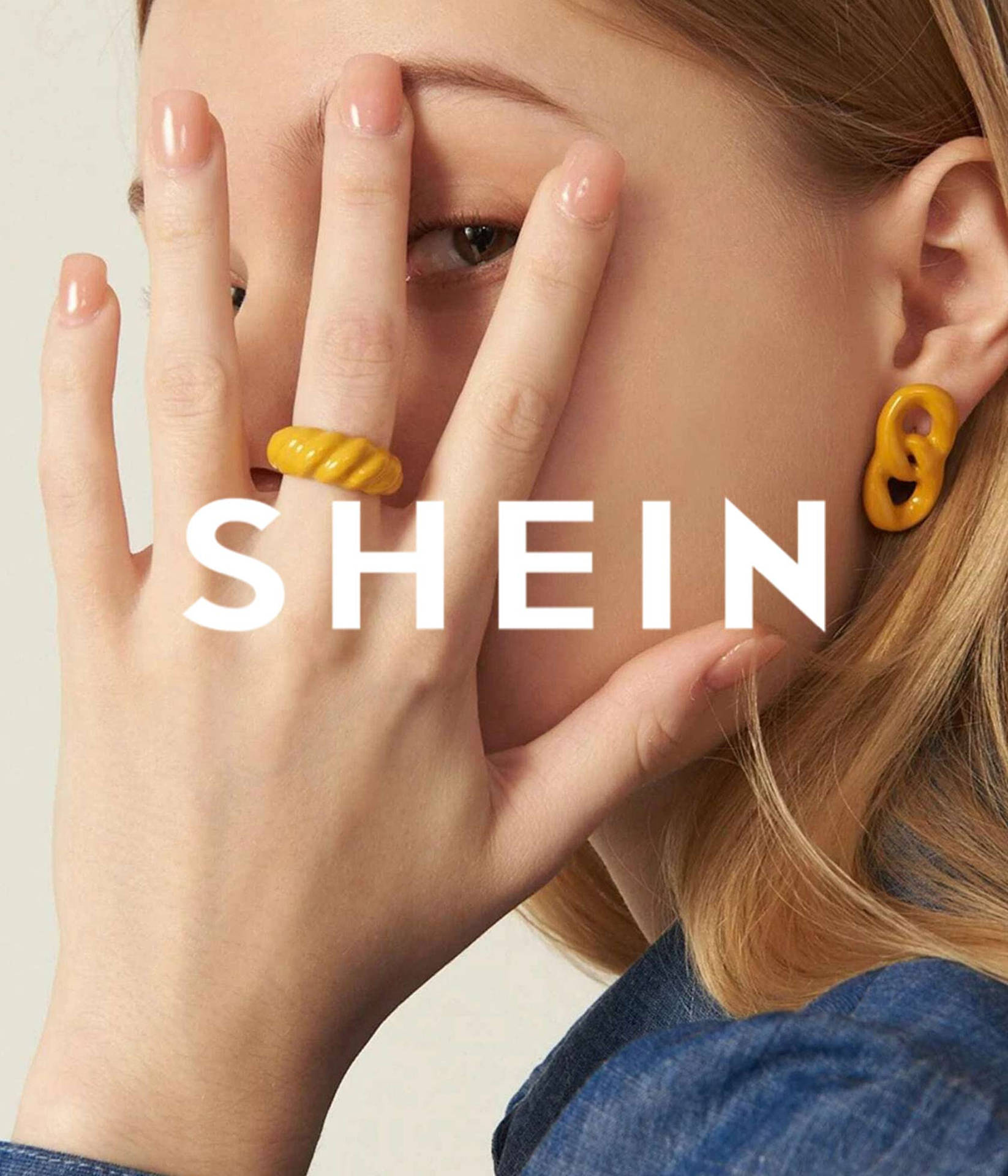 Shein Blonde Model Background