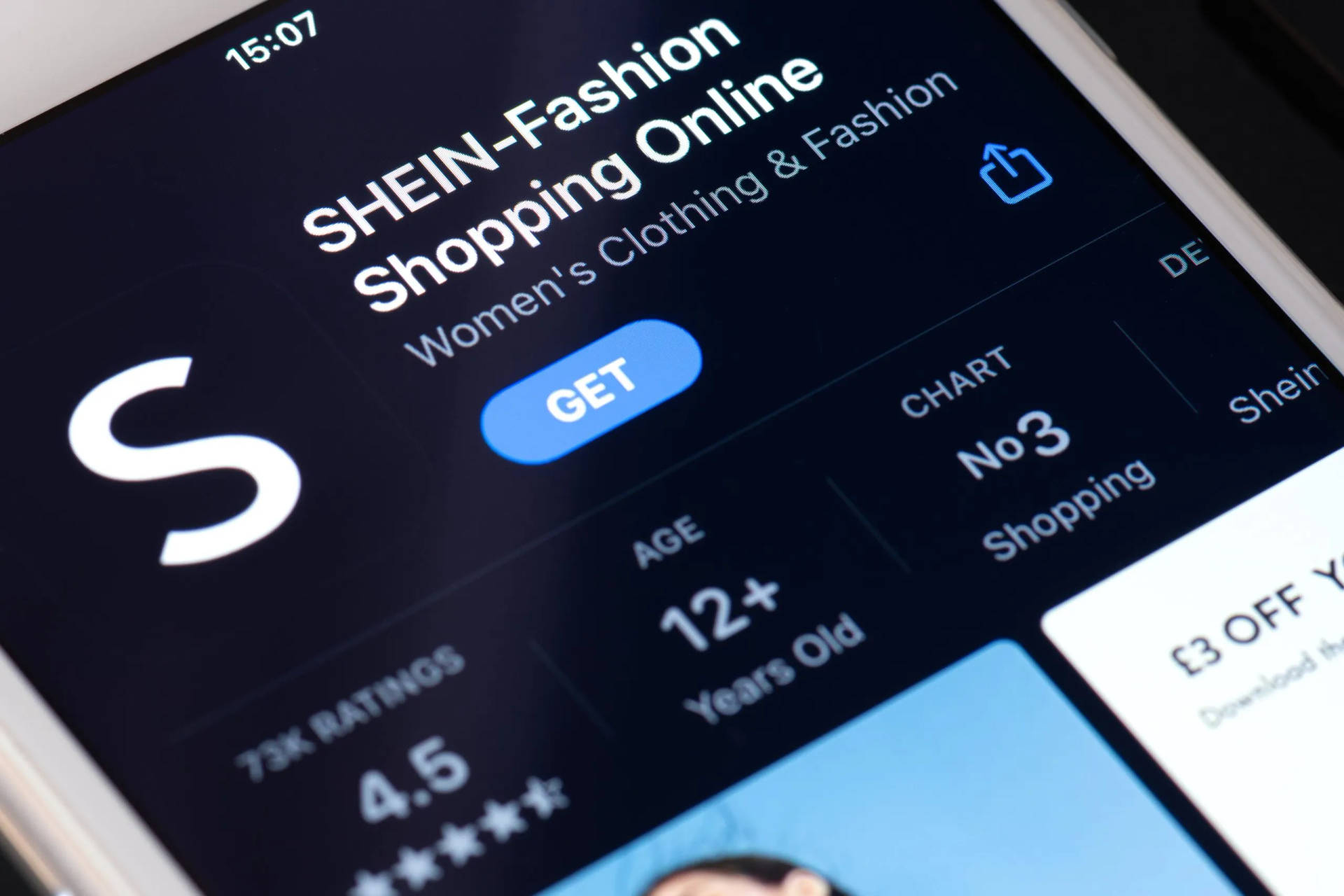 Shein Shopping Mobile App Background