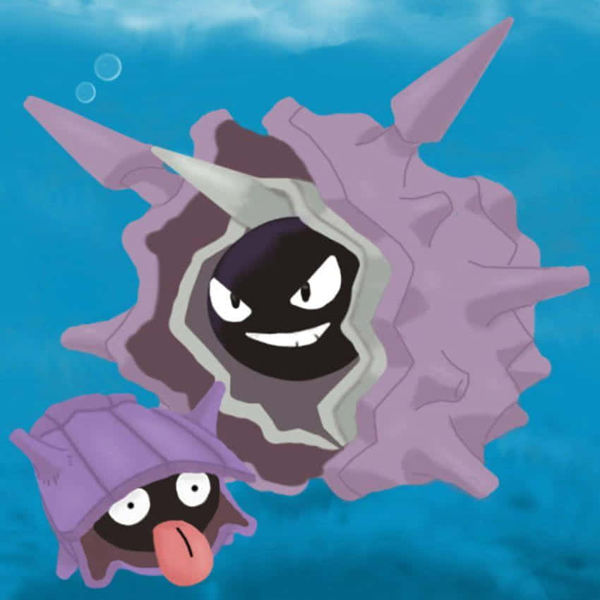 Shellder Cloyster Underwater Art Background
