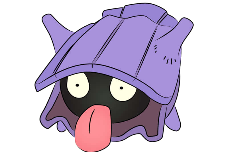 Shellder Cute Tongue Out Background