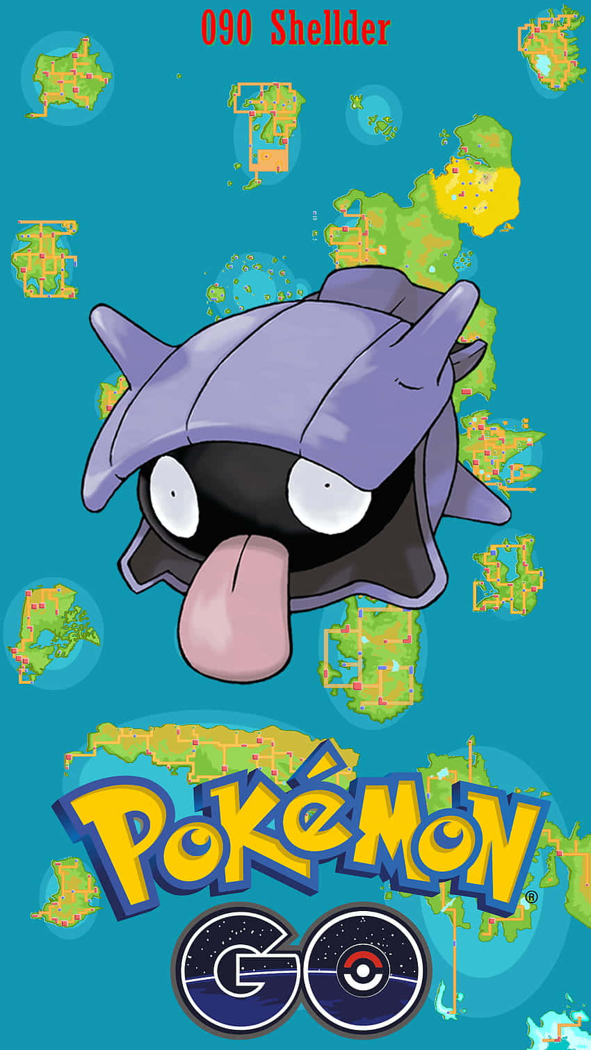 Shellder Pokemon Maps Background