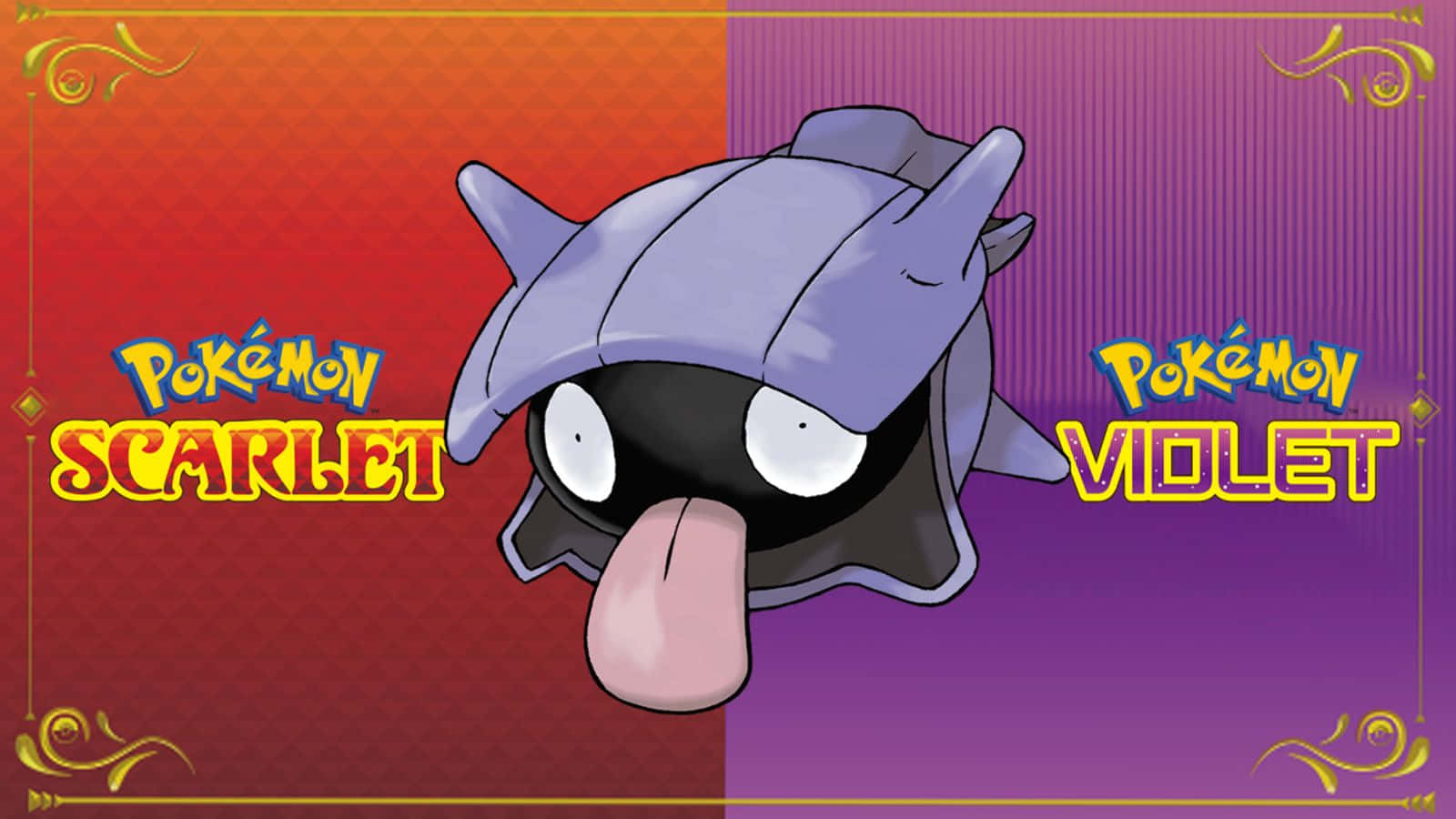 Shellder Scarlet Violet Background Background