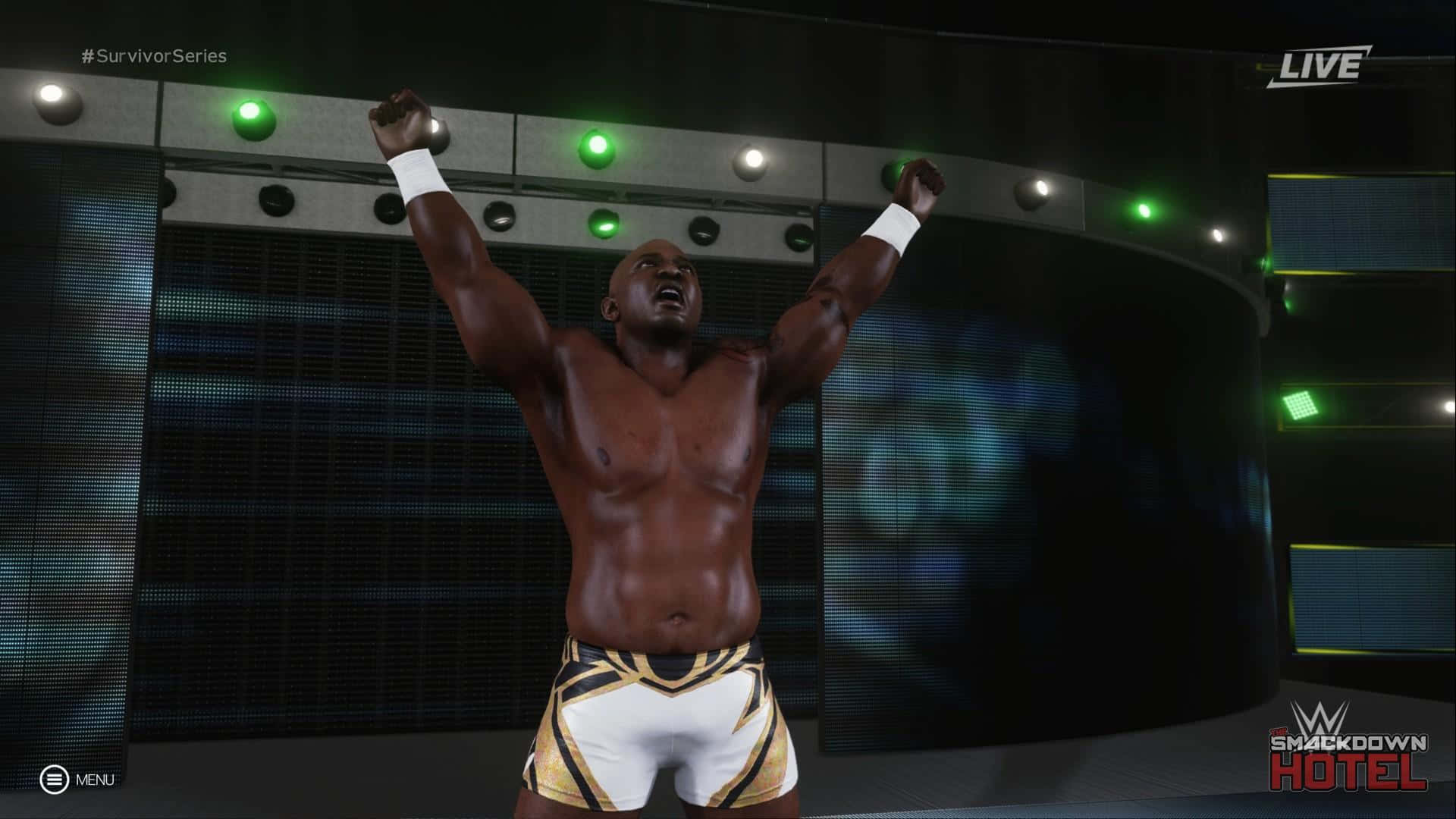 Shelton Benjamin Smackdown Hotel Entrance Background
