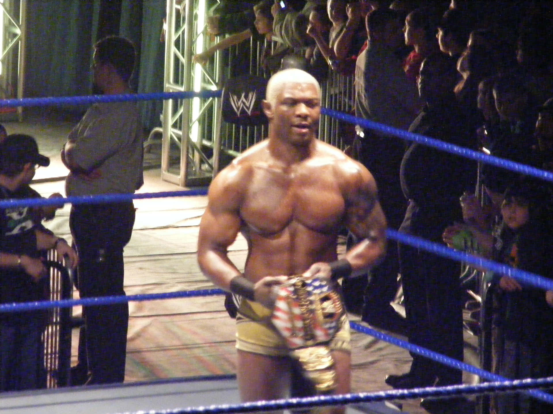 Shelton Benjamin Us Championship Belt Background