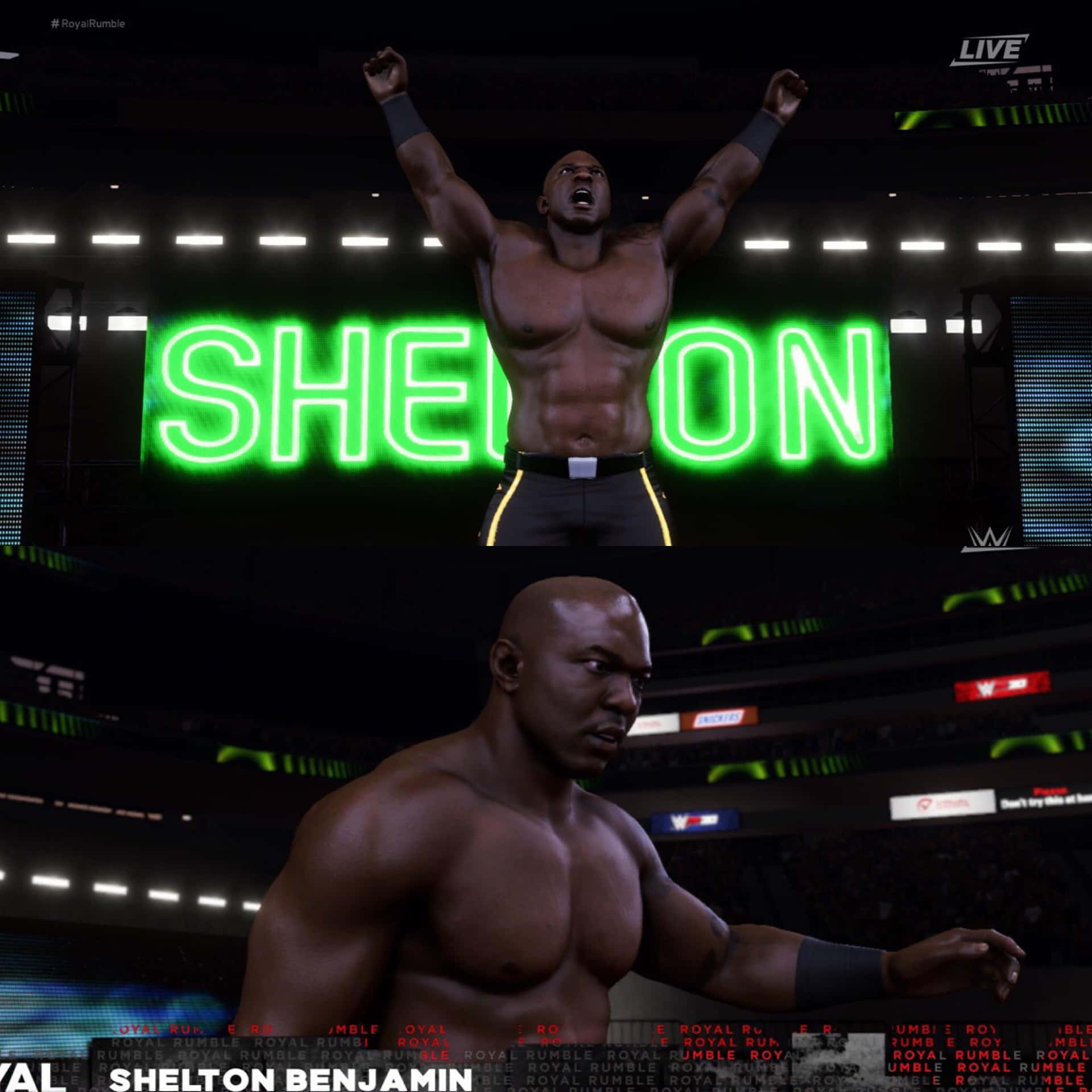 Shelton Benjamin Wwe 2k18 Game Background