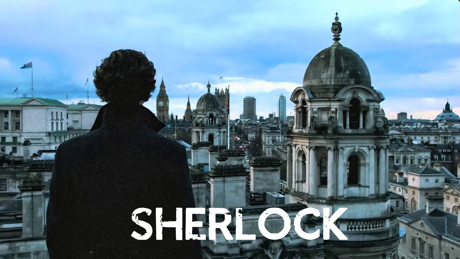 Sherlock At Roof Top Background