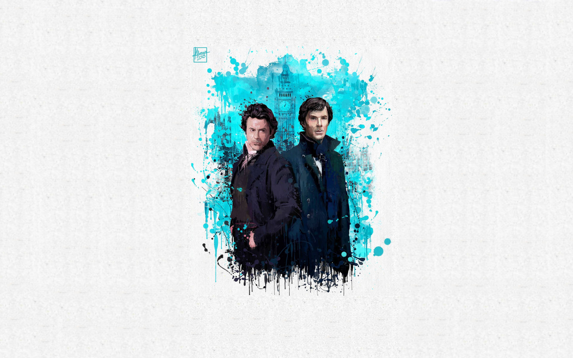 Sherlock Holmes Digital Art Background